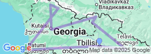 Georgia Tour with Mestia Map