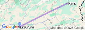 6 Days Erzurum City - Kars Tour Map