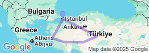 13 Days Jewish Heritage Tour Turkey Map