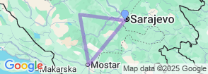 Visit Bosnia 5 Days Tour All Inculuded Map