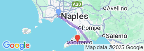 best of naples amalfi coast 4 days Map