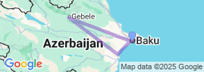 5 Day Azerbaijan Tour   Baku, Absheron, Gobustan & Gabala Escape Map