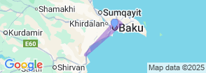 3 Day Azerbaijan Tour: Baku Map