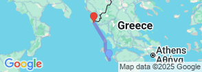 8-day/7-night Zakynthos to Corfu Map