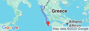 8-day/7-night Corfu to Zakynthos Map