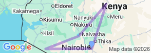 Wild & Scenic Kenya – A 7-Day Signature Safari Map