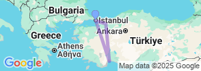 8 Day Istanbul & Antalya Discovery Tour with Suluada, Sapanca, Land of Legends & Ottoman Relics – Turkey Highlights Package Map