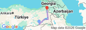 5 Day Silk Road & Ancient Civilizations Tour of Eastern Turkey Map