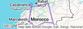 Classical Grand Tour from Casablanca Map