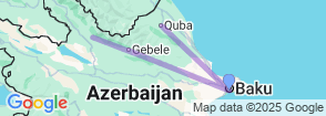 Azerbaijan 10-Day Luxury Cultural & Nature Discovery Tour Map