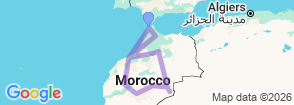 Classical Grand Tour from Tangier Map
