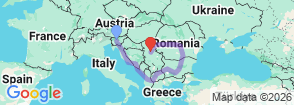 20 days in Balkan and Transylvania Map