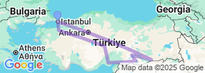 11 Days Prophets & Civilizations of Mesopotamia Tour: Istanbul, Cappadocia, Göbeklitepe, Mardin & Diyarbakır Map