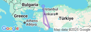 6 Day Istanbul, Antalya & Pamukkale Tour Package – Best of Turkey Map