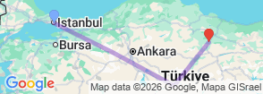 Winter Promotion - 7 Days Istanbul & Cappadocia & Tokat Tour Map