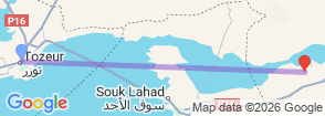 4-Day Southern Tunisia Circuit: Douz – Tozeur Map