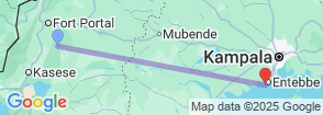 4 Days Chimpanzee Trekking Safari to Kibale National Park Map