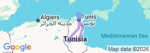 Tunisia Round Trip Discovery  Map