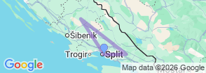 Dalmatian Coastal Escape – 4 Days / 3 Nights (Split Region) Map