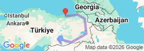 13 Day Eastern Turkey Heritage & Nature Discovery Tour: Göbeklitepe, Nemrut, Mardin, Van, Kars & Black Sea Map