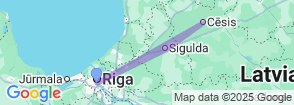 Full-Day Private Trip to Cesis, Sigulda and Turaida from Riga Map