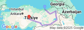 Anatolia & Cappadocia Cultural Tour | Black Sea to Mesopotamia (14 Days) Map