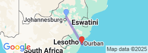 Rovos Rail: Durban Safari (Pretoria to Durban) Map