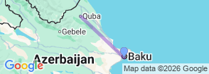 Highlights of Azerbaijan: Baku's Flames & Quba's Mountains Map