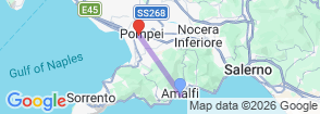 Excursion from Rome to Amalfi and Pompeii Map