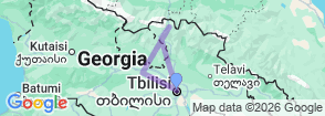 Best of Georgia: Tbilisi, Kazbegi Mountains & Kakheti Winery Map