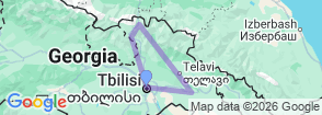Classic Georgia: Tbilisi, Mountains & History Tour Map