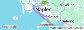 Amalfi Coast and Pompeii Tour from Naples Map