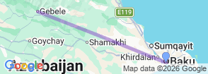 Baku & Gabala Tour Map