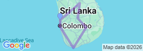 Epic Sri Lanka Adventures Map
