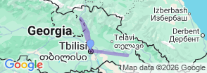 5 Days Tour to Georgia, Sample Program Map