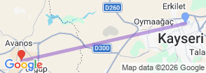 KAYSERI ERKILET AIRPORT TRANSFER Map