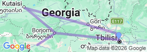 6 Days Tour In Georgia Map