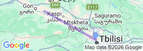 Ancient Caves & Old Capital City – Uplistsikhe & Mtskheta Day Tour Map