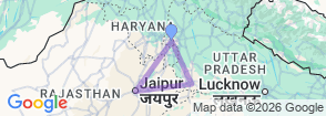 India Golden Triangle Tour Map