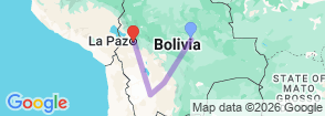 7 Days Land of salt and traditions: Uyuni experience in the dry season Map