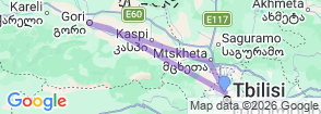 Daily Mtskheta, Gori & Uplistsikhe Tour from Tbilisi – UNESCO Sites & Ancient Cave City Map