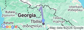Kazbegi, Gudauri & Gergeti Trinity Church Tour from Tbilisi Map