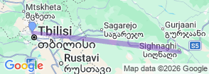 Sighnaghi & Bodbe Monastery Tour from Tbilisi – Kakheti Day Trip Map