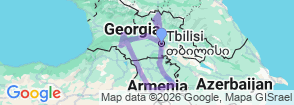 11 Day Georgia & Armenia Tour – Tbilisi, Kazbegi, Vardzia & Yerevan Small Group Map