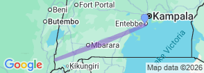 5-Day Uganda Safari Lake Mburo & Bwindi Map
