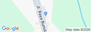 Ayung River Rafting Adventure with Lunch Map