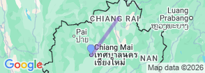 CHIANG MAI-CHIANG RAI: One day White Temple + Bann Dam Museum+Blue Temple Map