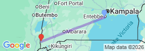 2-Night / 3-Day Bwindi Gorilla Trekking Safari Map