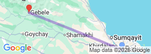 4 days Azerbaijan Tours for Indian Traveller Map