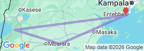 4 Days Safari  Lake Mburo and Queen Elizabeth National Parks Map